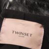 Giubbino Donna Eco Pelle TWIN-SET Crop Casual Nero-3