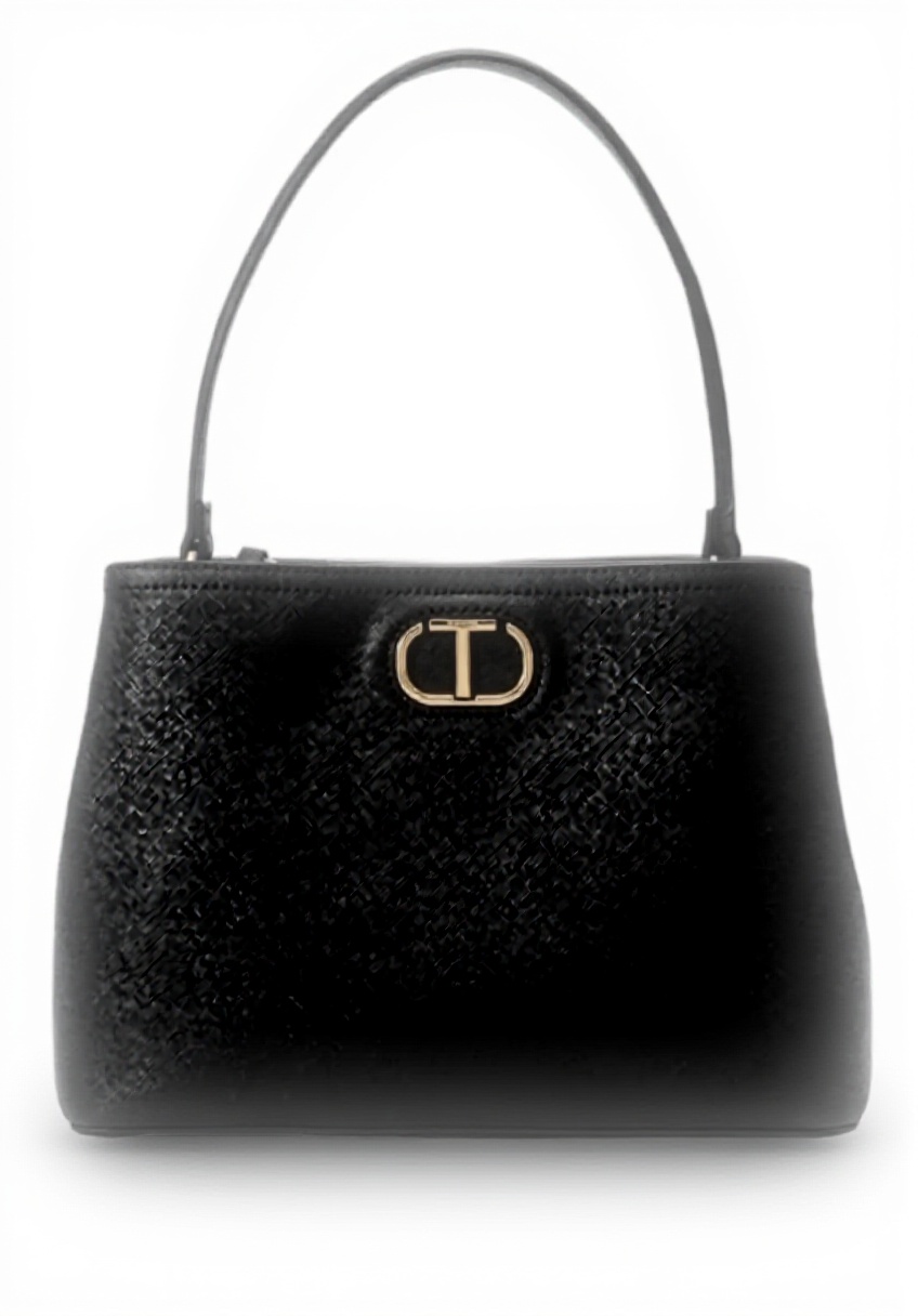 Borsa a mano Twinset Nero Tote Poliuretano Donna