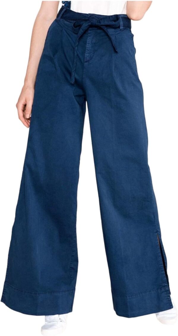 Pantalone Largo a Zampa Donna My Twin Twinset Vita Alta-0
