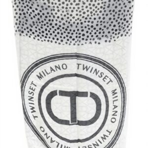 Sciarpa Donna TWIN-SET Bianco Nero Accessori Moda