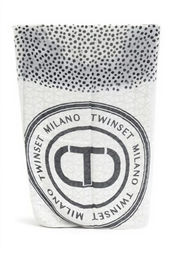 Sciarpa Donna TWIN-SET Bianco Nero Accessori Moda