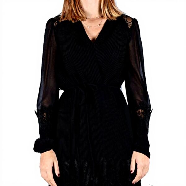 Abito Twinset Nero Viscosa Senza Maniche Donna