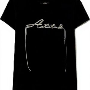 T-shirt Twinset Actitude Logo Strass Donna Nero S