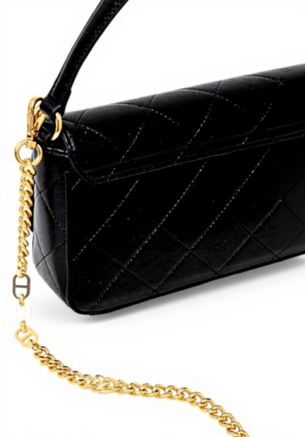 Borsa a tracolla TWINSET T-Lock pelle sintetica nero