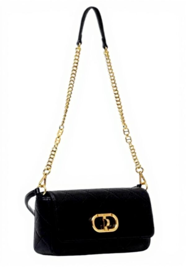 Borsa a tracolla TWINSET T-Lock pelle sintetica nero