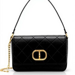 Borsa a tracolla TWINSET T-Lock pelle sintetica nero