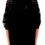 Twinset Cardigan Donna Nero Manica Lunga Moda Femminile