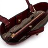 TWINSET Borsa a Mano Donna Poliuretano Nero Bordeaux