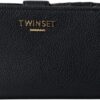Portafoglio Donna TWINSET Zip Nero Poliuretano 252TB7017-0