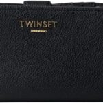 Portafoglio Donna TWINSET Zip Nero Poliuretano 252TB7017-0