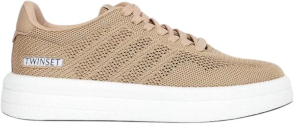 TWINSET Sneaker Donna Poliestere Casual Marrone Chiaro-1