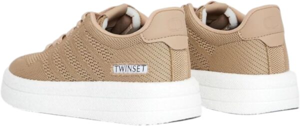 TWINSET Sneaker Donna Poliestere Casual Marrone Chiaro-5