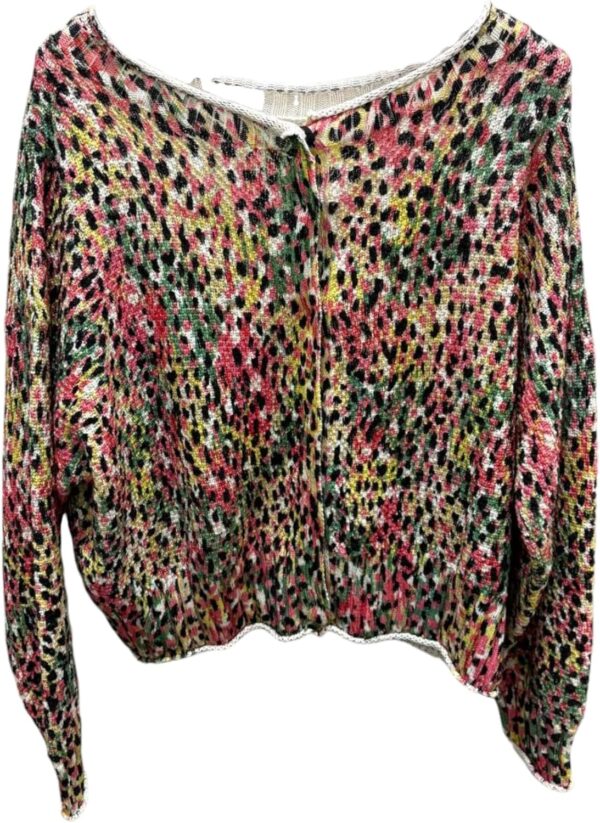 TWINSET Maglione Donna Stampa Multicolore Bottoni Casual-2