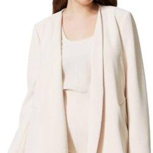 Giacca Blazer Twinset Milano Donna Poliestere Avorio 48-0