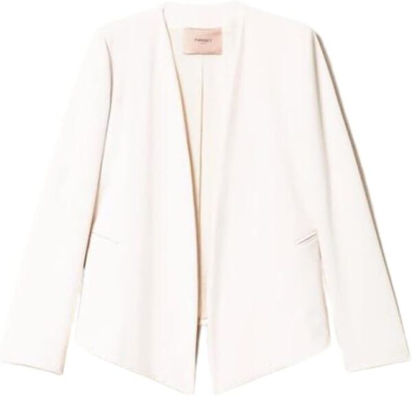 Giacca Blazer Twinset Milano Donna Poliestere Avorio 48-2