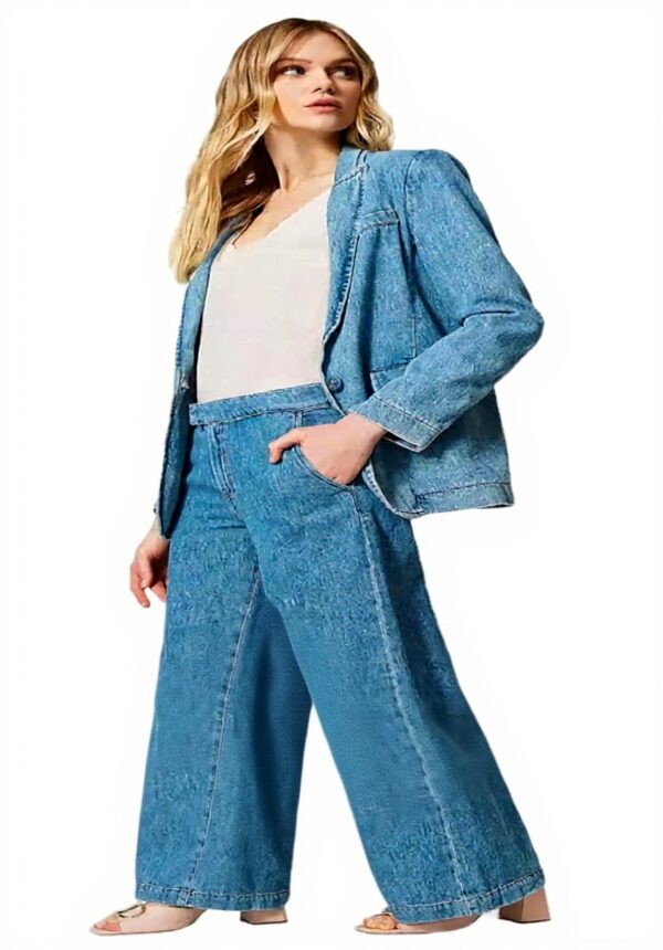 Pantaloni Jeans Twinset Donna Gamba Dritta Denim Medio