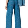 Pantaloni Jeans Twinset Donna Gamba Dritta Denim Medio