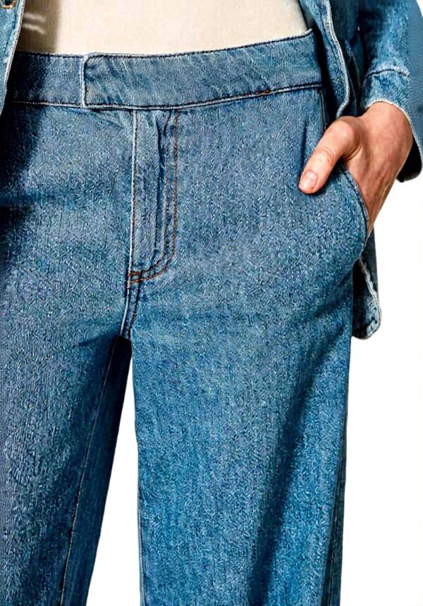 Pantaloni Jeans Twinset Donna Gamba Dritta Denim Medio