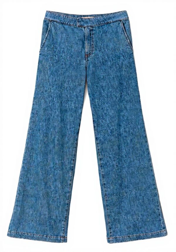 Pantaloni Jeans Twinset Donna Gamba Dritta Denim Medio