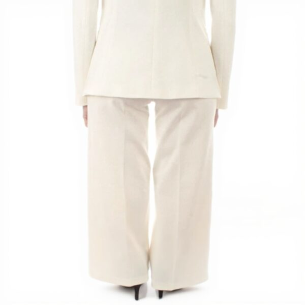 Twinset Milano Pantaloni Wide Leg Donna Colore Neve