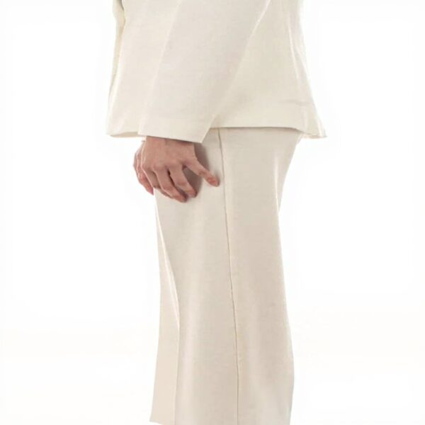 Twinset Milano Pantaloni Wide Leg Donna Colore Neve