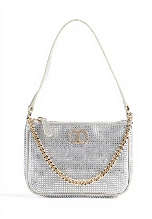 Borsa a spalla Twinset Party Petite Argento donna moda