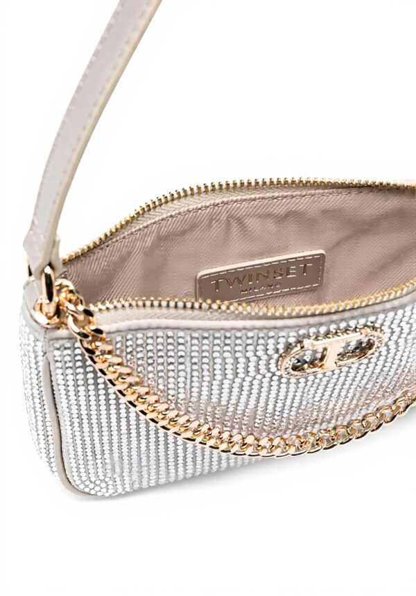 Borsa a spalla Twinset Party Petite Argento donna moda