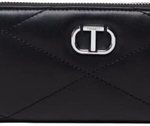Portafoglio Twinset donna ecopelle nero modello Zip Around-0
