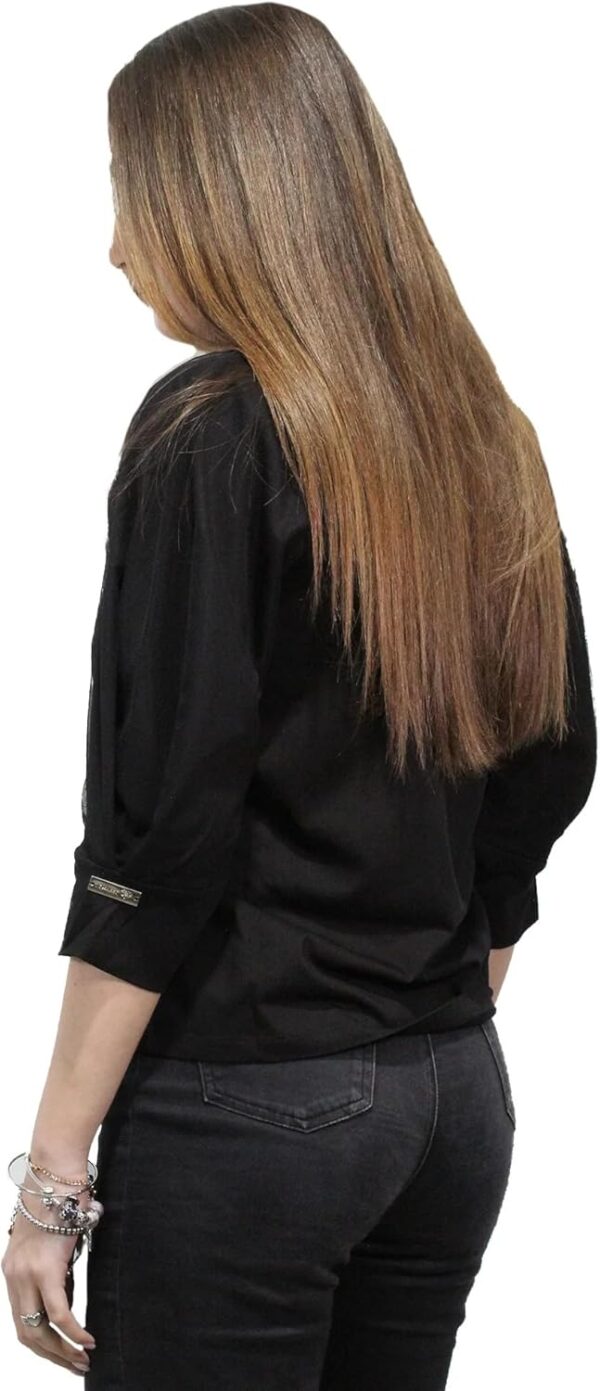 T-shirt TWINSET Nero Donna Cotone Lavorazione Italiana-3