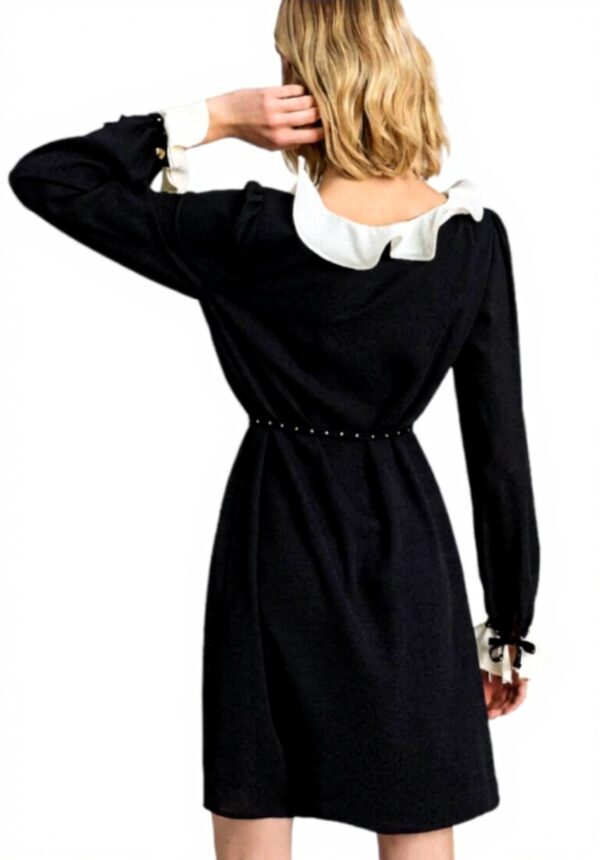 Abito Donna Twinset Crêpe De Chine Volant Cocktail My Twin