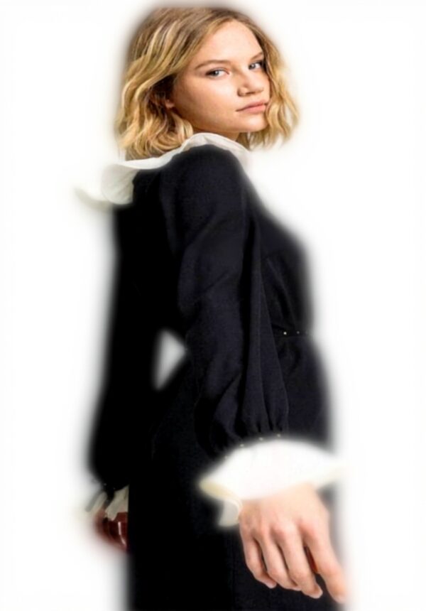 Abito Donna Twinset Crêpe De Chine Volant Cocktail My Twin