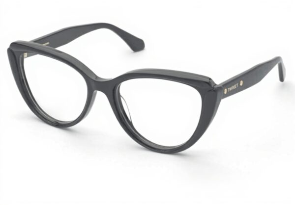 PLASTIC OPT FRAME Twinset occhiali donna acetato nero lucido