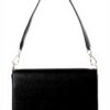 TWIN-SET borsa a tracolla nera con patta donna moda