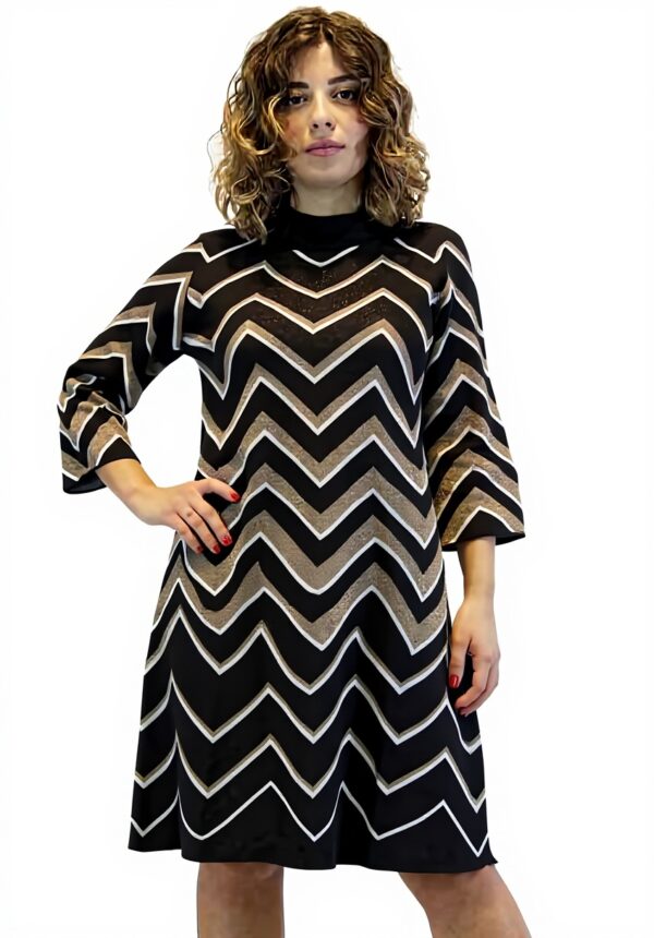 Twin Set Abito Donna Lana Nero TT3060 Casual