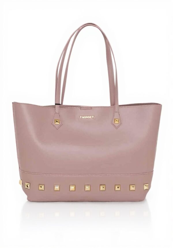 Borsa a mano Twinset rosa bicolore modello 222TY8012