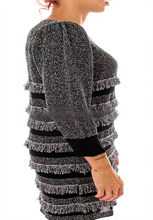 Twinset Abito Donna Viscosa Nero Argento 212TT3330