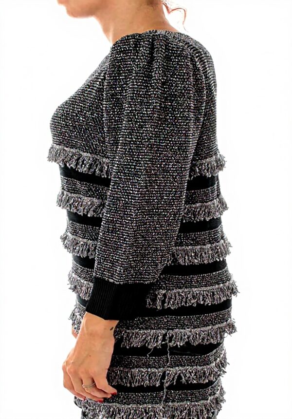 Twinset Abito Donna Viscosa Nero Argento 212TT3330