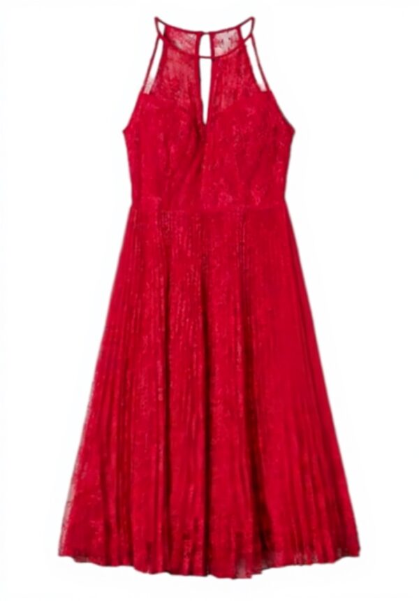 Twinset lungo georgette pizzo Chantilly scollo americana