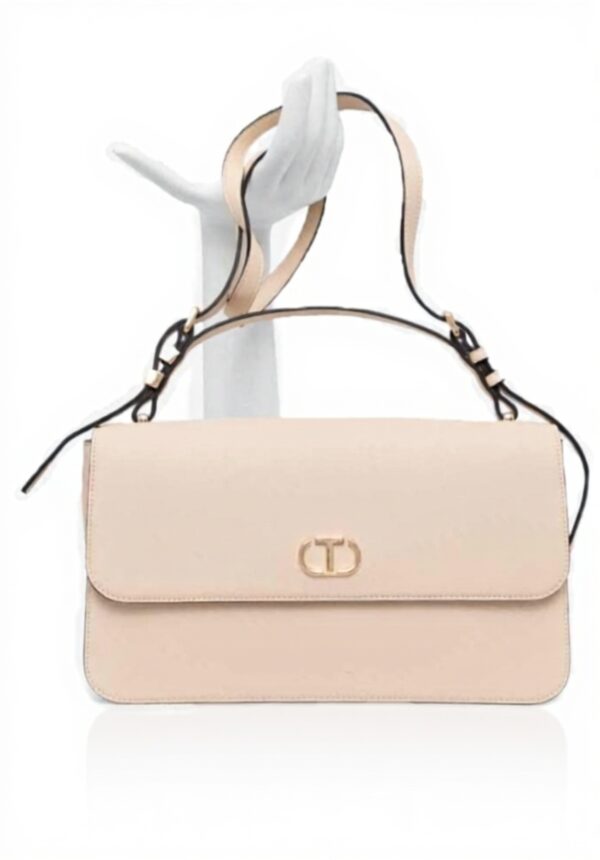 Borsa a spalla Twinset sintetico design ovale donna