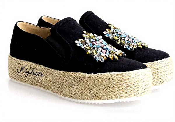 Espadrillas Twin-Set Slip On Nero – Modello 191MCP038
