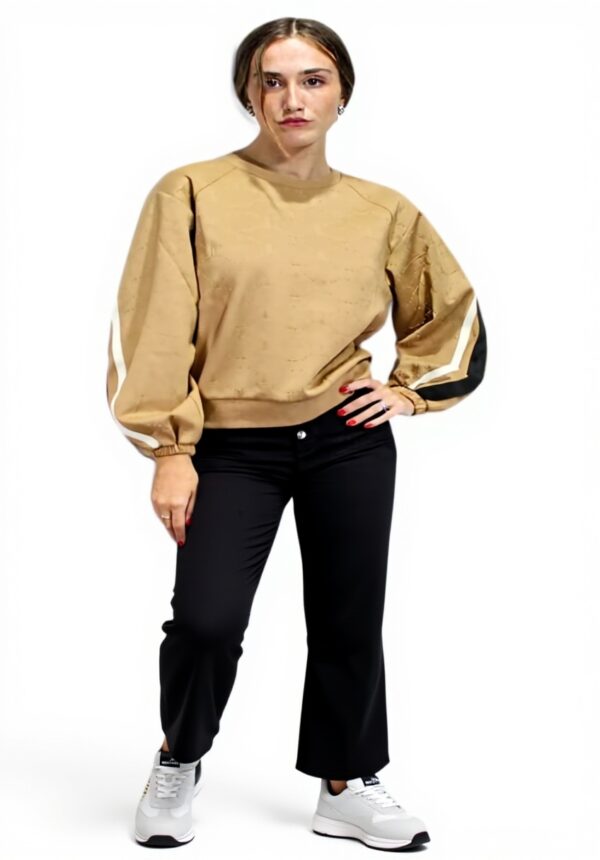 Felpa Cammello TWINSET Donna Materiale Morbido Senza