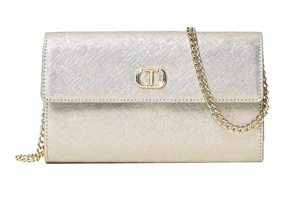 Twinset Milano Borsa Pochette Donna Argento Sintetico