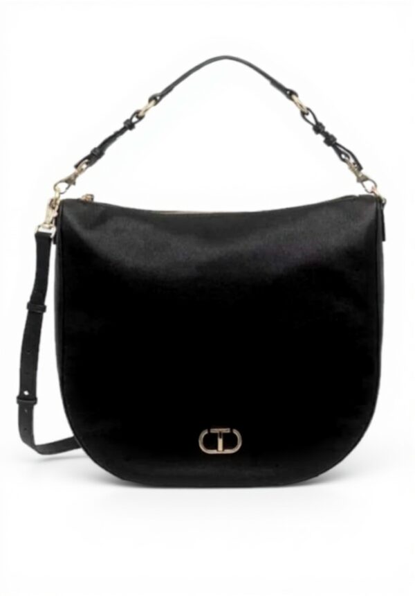 Borsa a spalla Twinset Milano Hobo Large nero ovale