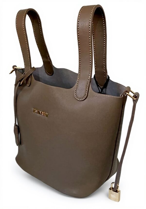 Twinset Milano Borsa Donna Marrone U - Borsa a mano italiana