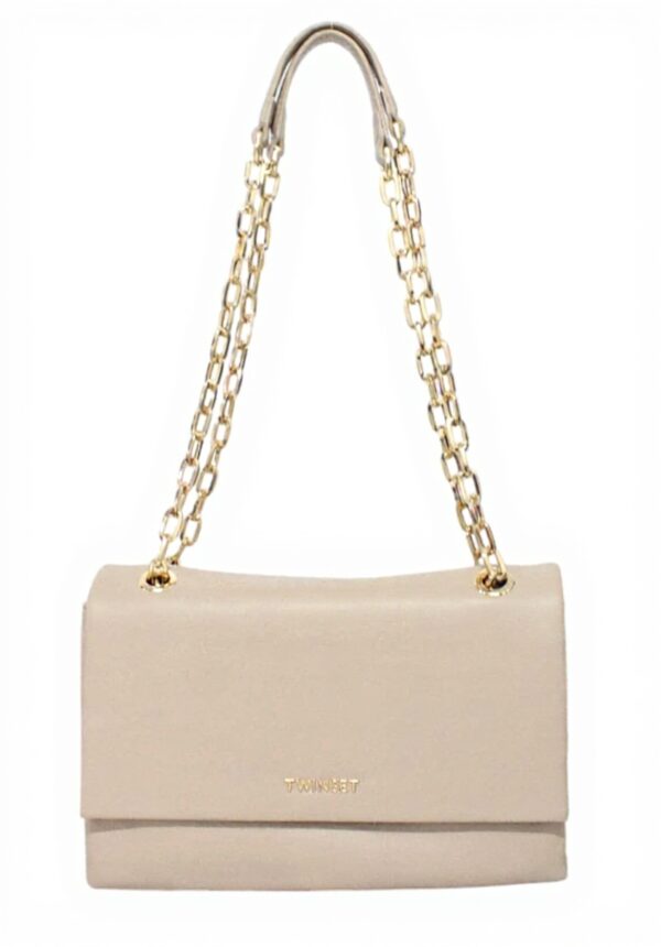 TWINSET Tracolla Delicate Beige in Ecopelle Borse Donna