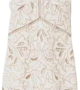 Abito da cocktail Twinset Milano ricami oro design elegante-0