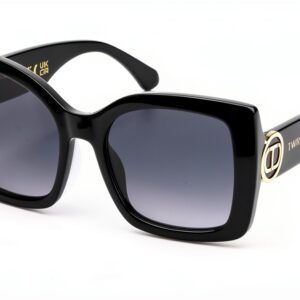 Occhiali da sole TWINSET STW064 Nero Luccicante Donna-0
