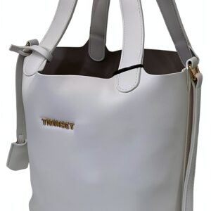 Borsa a mano donna pregiata chiusura lucchetto bucket-0