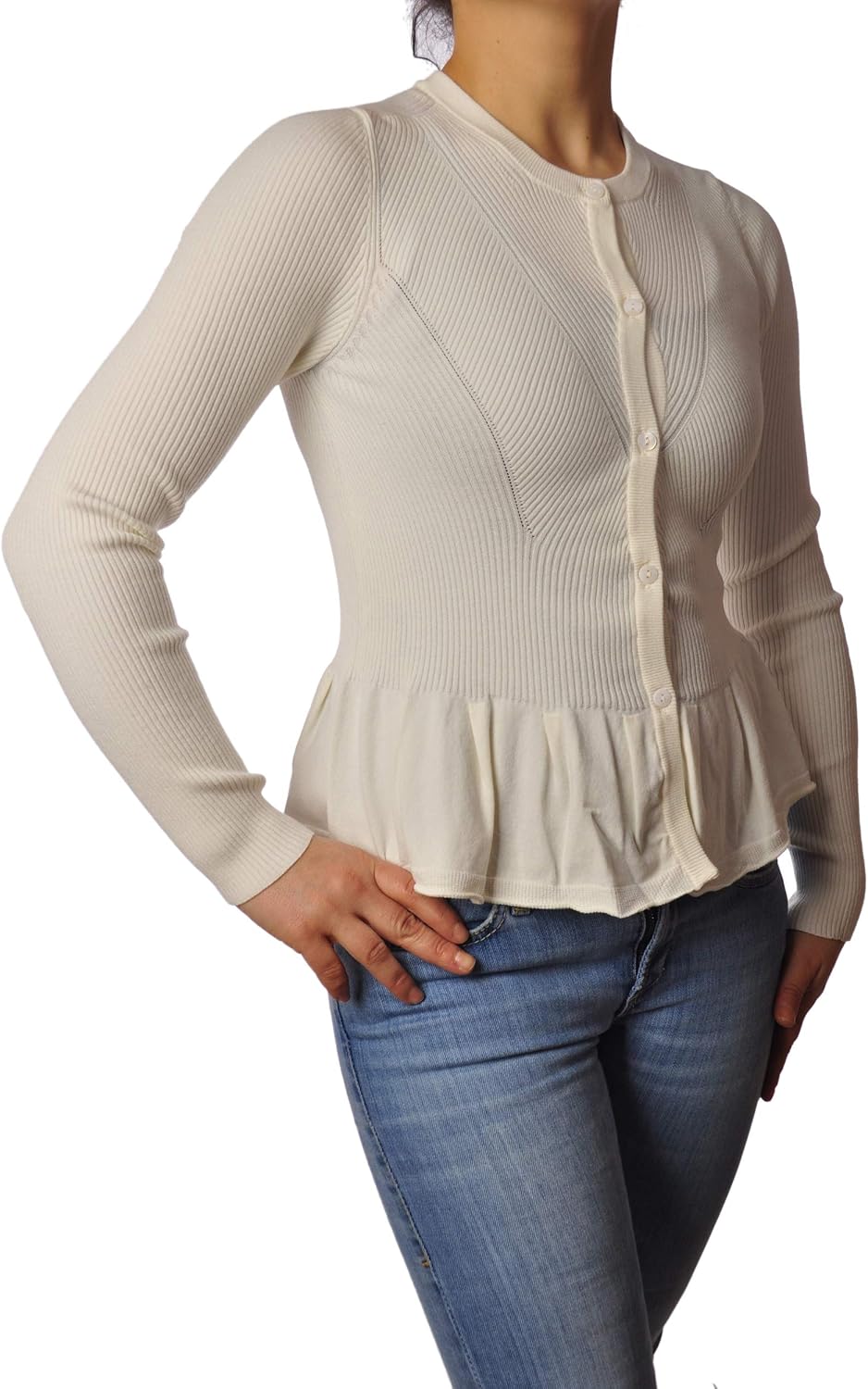 Pavo Monitor Arm installed on a wooden desk with adjustable angles