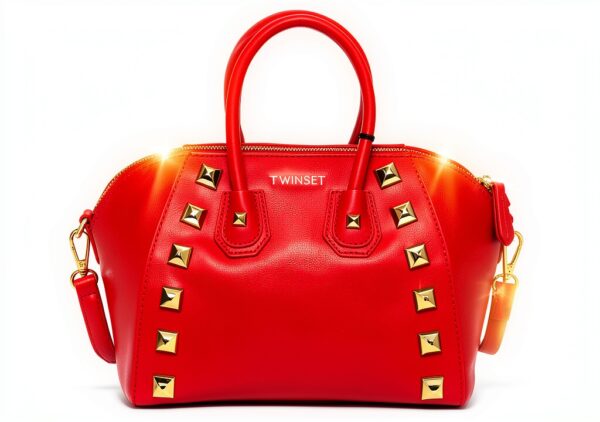 Twinset Milano Borsa Donna Satchel Pelle Artificiale Rosso